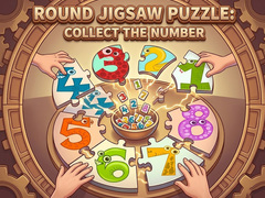 Igra Round jigsaw Puzzle - Collect the Number