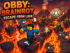 Igra Obby: Brainrot escape from Lava