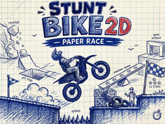 Igra Stunt Bike 2D Paper Race