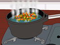 Igra Cooking vegetable salad