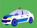 Igra Old model police car coloring