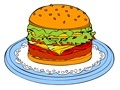 Igra Online coloring Hamburger